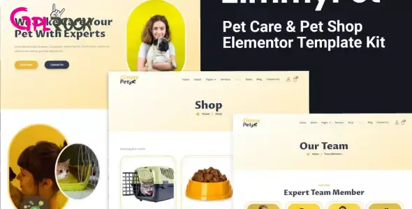 ZimmyPet – Pet Care & Store Elementor Template Kit